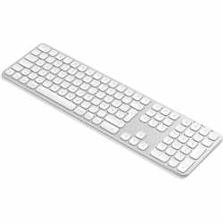 Satechi Bluetooth Keyboard Tastatur Wireless Aluminium MacOS silver - sehr gut