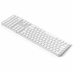 Satechi Bluetooth Keyboard Tastatur Wireless Aluminium MacOS silver - sehr gut