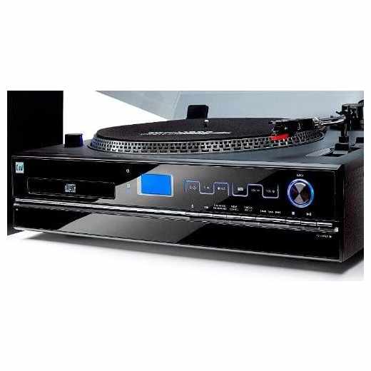 Dual NR 100 Stereo Plattenspieler Komplettanlage Direct-Encoding schwarz - wie neu