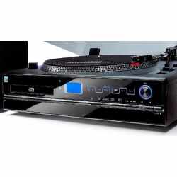 Dual NR 100 Stereo Plattenspieler Komplettanlage Direct-Encoding schwarz - wie neu