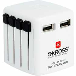 Skross World USB Charger 2.4 A USB Charger Ladeger&auml;t wei&szlig; - neu