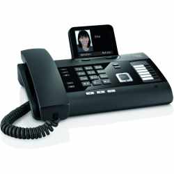 Gigaset DL500A + Mobilteil C430HX AB Telefon DECT Freisprechfunktion schwarz - gut
