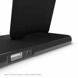Zens Aluminium Stand + Dock Induktions-Ladeger&auml;t 2000 mA Apple schwarz - sehr gut
