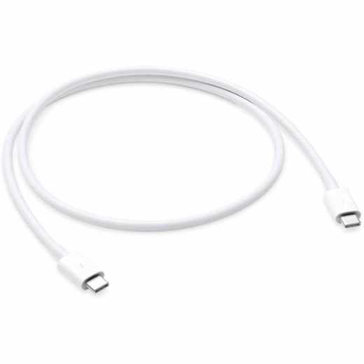 Apple USB C Kabel Thunderbolt 3 USB-C 0,8 m &Uuml;bertragungsrate 40 Gbit/s wei&szlig; - sehr gut