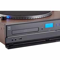Dual NR 100 X Stereo Komplettanlage Tuner Plattenspieler CD MP3 braun - wie neu