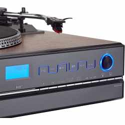Dual NR 100 X Stereo Komplettanlage Tuner Plattenspieler CD MP3 braun schwarz - gut