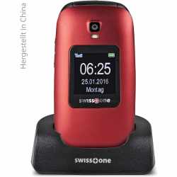 Swisstone BBM 625 Klapphandy Mobiltelefon 2,4 Zoll rot - wie neu