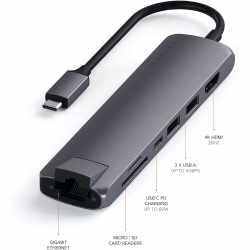 Satechi Type C Multi Port Hub USB Adapter 4K grau - wie neu