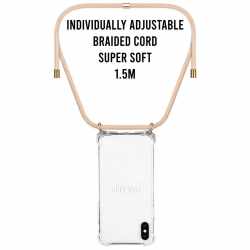 LOOKABE Necklace Case Tasche f&uuml;r iPhone 8/7 Handykette Handyh&uuml;lle beige - sehr gut
