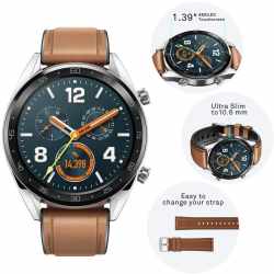 Huawei Watch GT Classic Smartwatch 46 mm Tracker GPS wasserdicht braun - sehr gut