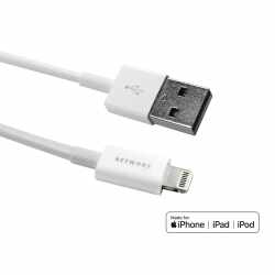 Networx Lightning Kabel USB auf Lightning 2.0 12 cm wei&szlig;