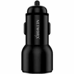 Networx Premium KFZ-Ladeger&auml;t USB-C USB-A schwarz