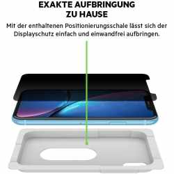 Belkin ScreenForce Blickschutzfolie InvisiGlass Sicht- Displayschutz f&uuml;r iPhone XR