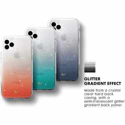LAUT Liquid Effekt Ombre Sparkle Handyh&uuml;lle iPhone 11 Pro Max schwarz - neu