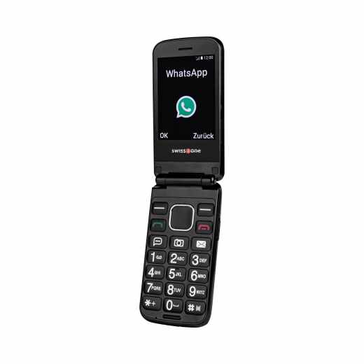 swisstone BBM 680 Mobiltelefon Klapphandy Seniorenhandy schwarz - sehr gut