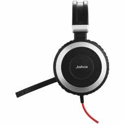 Jabra Evolve 80 MS binaural USB-C NC Headset Kopfh&ouml;rer schwarz - wie neu