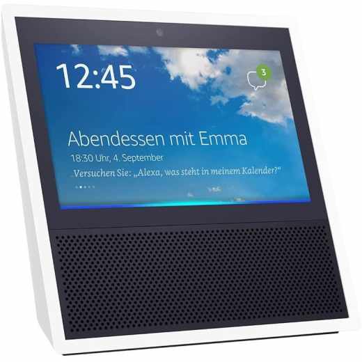 Amazon Alexa Sprachassistent Echo Show Smart Speaker 7 Zoll Lautsprecher wei&szlig;