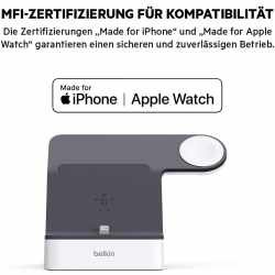 Belkin Powerhouse Charge Dock Ladestation Apple Watch und iPhone schwarz - wie neu