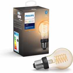 Philips Hue White Filament E27 LED Lampe dimmbar...