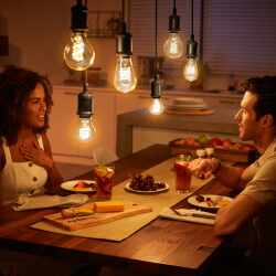 Philips Hue White Filament E27 LED Lampe dimmbar warmwei&szlig;