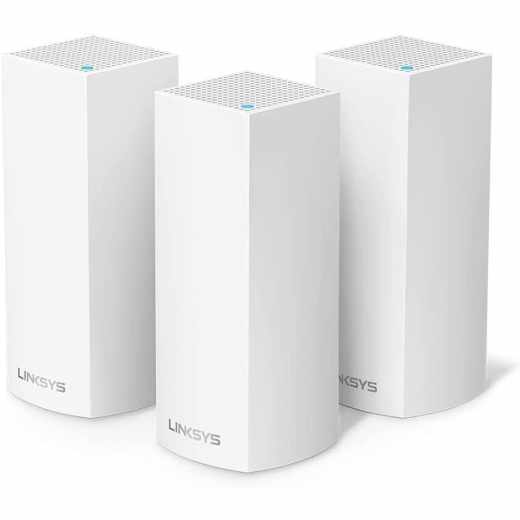 Linksys AC6600 Velop Tri Band Mesh WLAN System 3er Pack Router wei&szlig; - sehr gut