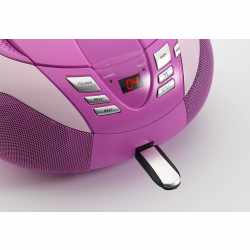 Lenco Radio mit CD Player SCD 37 Stereo Stereoanlage pink - wie neu