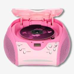 Lenco Radio mit CD Player SCD 24 Stereo Stereoanlage rosa pink - wie neu