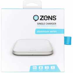 Zens Aluminium Single Charger 10W Induktionsladeger&auml;t wei&szlig;