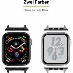 Artwizz Watch Smartwatch Armband 2xAdapter Apple Watch 42/44 mm Edelstahl silber