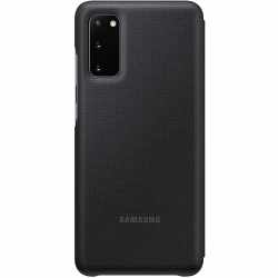 Samsung LED View Cover Schutzh&uuml;lle Galaxy S20 Handyh&uuml;lle Schutzh&uuml;lle schwarz