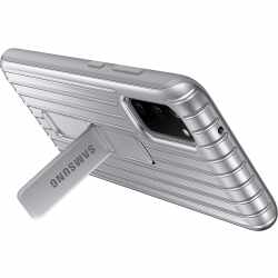 Samsung Protective Standing Cover Schutzh&uuml;lle Samsung Galaxy S20 Handyh&uuml;lle silber
