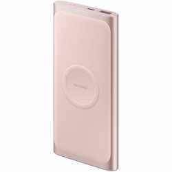 Samsung Induktive Powerbank Wireless Schnellladefunktion 10.000 mAh Smartphone pink