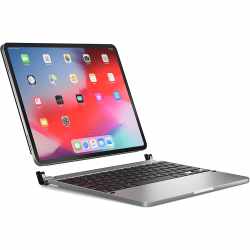 Brydge Tastatur Tablet Keyboard Bluetooth 12,9 Zoll Pro QWERTZ silber - wie neu
