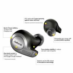 JABRA Elite 65t Headset In-Ear Kopfh&ouml;rer Bluetooth Kopfh&ouml;rer titan schwarz - wie neu