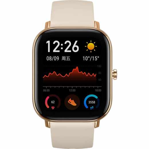 Amazfit GTS Smartwatch Fitness Tracker GPS Aktivit&auml;tstracker desert gold - wie neu