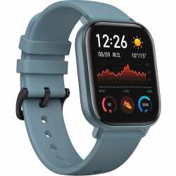 Amazfit GTS Smartwatch Fitness Tracker steel blue - wie neu