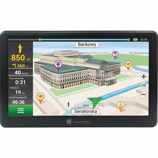 Navitel E700 Navigationsger&auml;t GPS Navi 7 Zoll Display schwarz - sehr gut