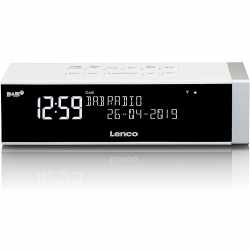 Lenco CR-630 Radiowecker DAB Digitalradio mit UKW Tuner Uhrenradio wei&szlig; - sehr gut