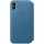 Apple Schutzh&uuml;lle iPhone XS Leder Folio Handyh&uuml;lle blau - wie neu
