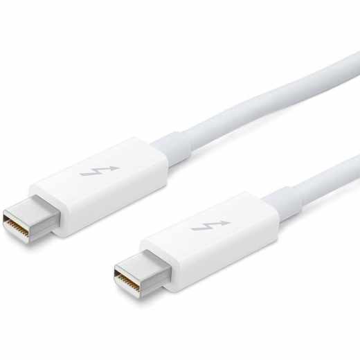 Apple Thunderbolt Kabel 2m &Uuml;bertragungsrate 20 Gbit/s MD861ZM/A wei&szlig; - wie neu
