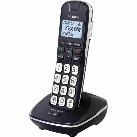 Emporio Dect - Schnurlos Telefon Seniorentelefon schwarz - wie neu