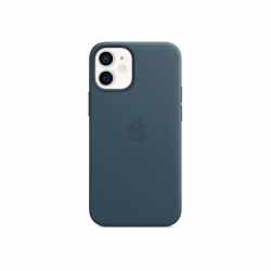 Apple iPhone Leather Case Schutzh&uuml;lle iPhone12 Mini Lederh&uuml;lle MagSafe baltischblau
