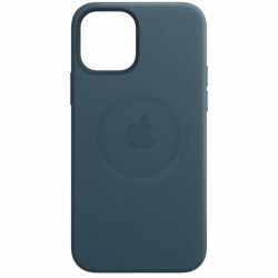 Apple iPhone12 Mini Leder Case Schutzh&uuml;lle Back Cover MagSafe MHK83ZM/A blau