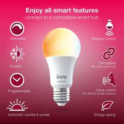 innr Smart LED Lampe E27 2er Pack Smart Home ZigBee 3.0 wei&szlig; - wie neu