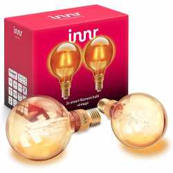 innr LED E27 Lampe filament Globe vintage 2-Pack ZigBee...