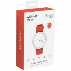 Withings Move Smartwatch Armbanduhr Tracker wei&szlig; coral - sehr gut