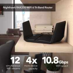 Netgear Nighthawk AX12 Stream TriBand AX11000 WiFI Router schwarz