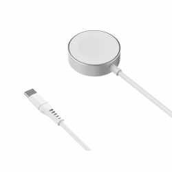 Networx Magnetisches Ladekabel f&uuml;r Apple Watch USB-C 1m Reiselader silber