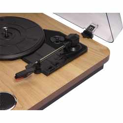 Denver Plattenspieler VPL-200 Turntable Holzoptik Wood braun