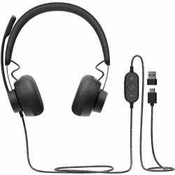 Logitech Zone Wired UC Headset Kopfh&ouml;rer Kopfb&uuml;gel Headset grau